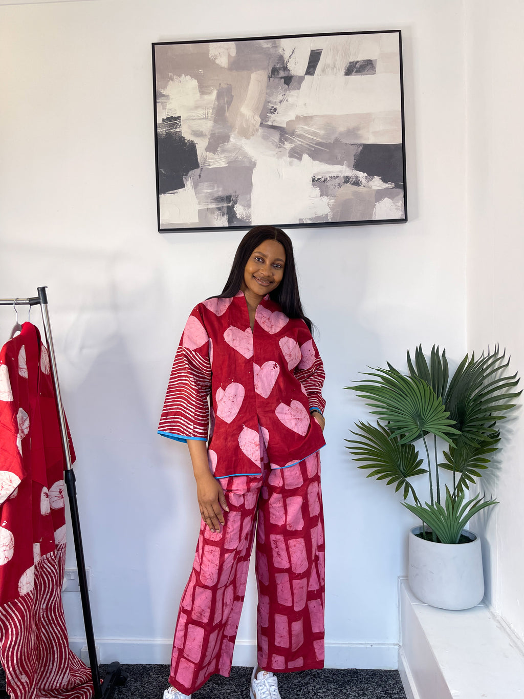 PINK HEART TWO PIECE SET