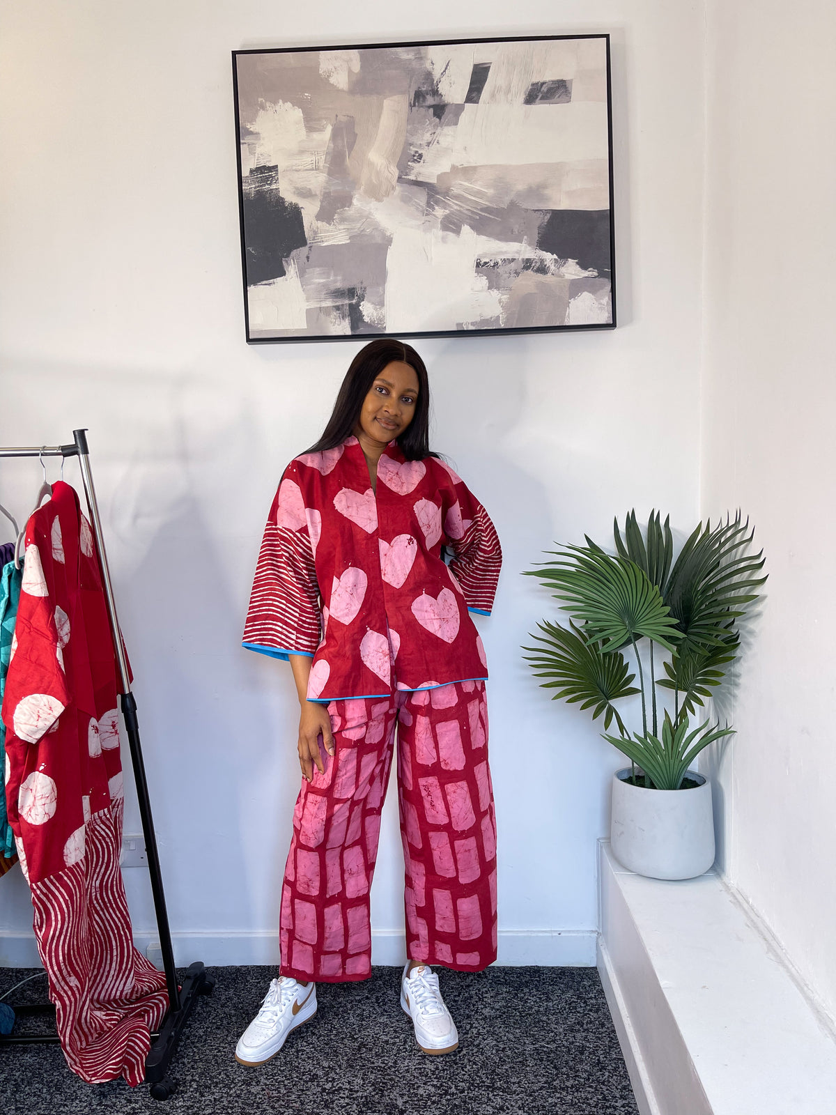 PINK HEART TWO PIECE SET