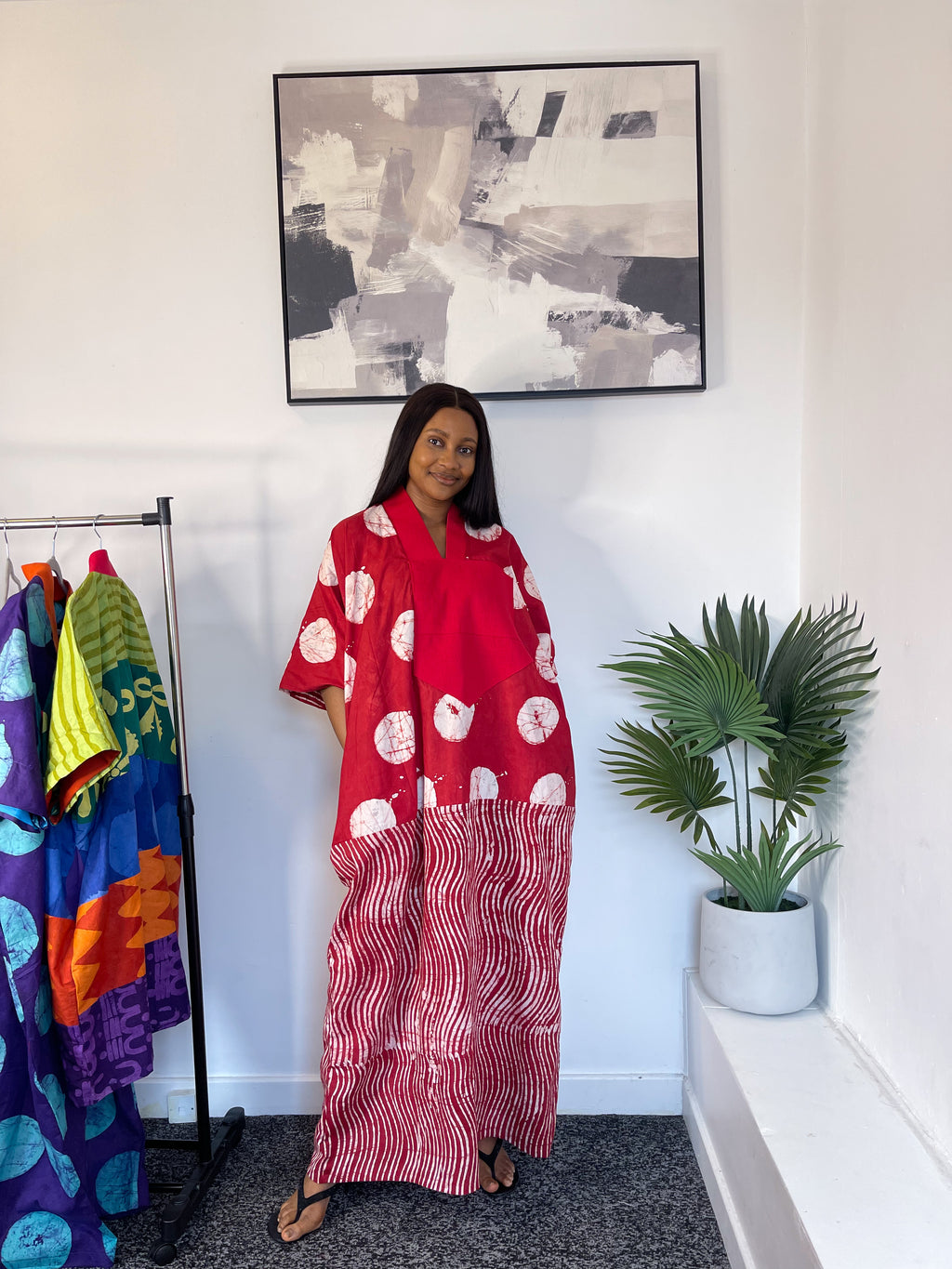 Red Adire Bubu