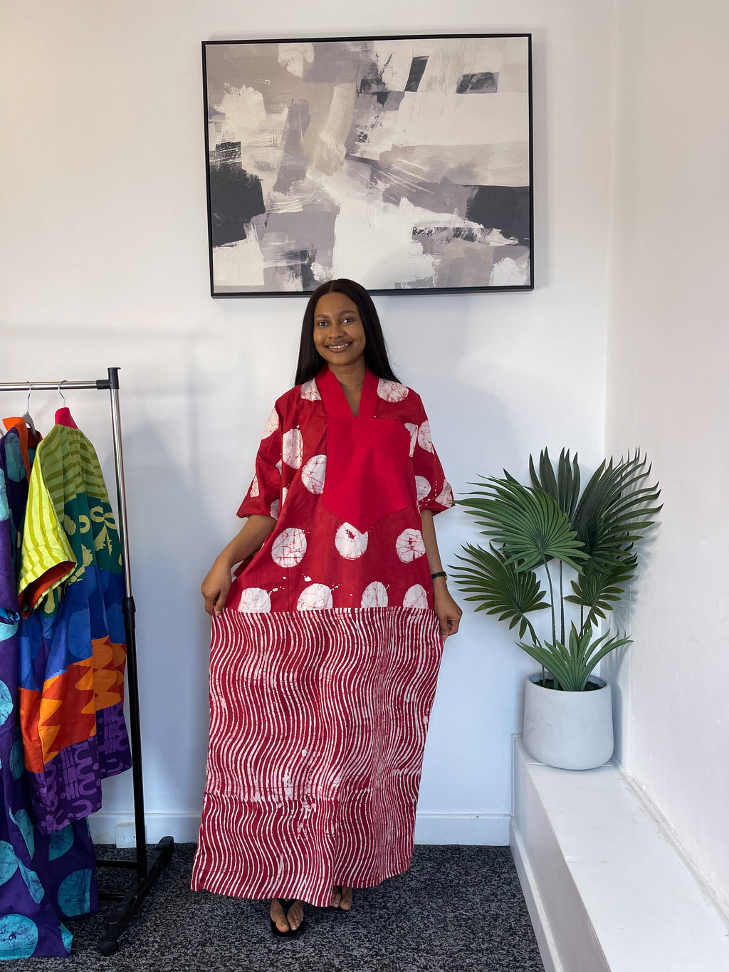 Red Adire Bubu