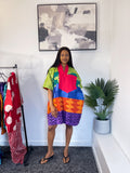 Zuri Adire Short Dress