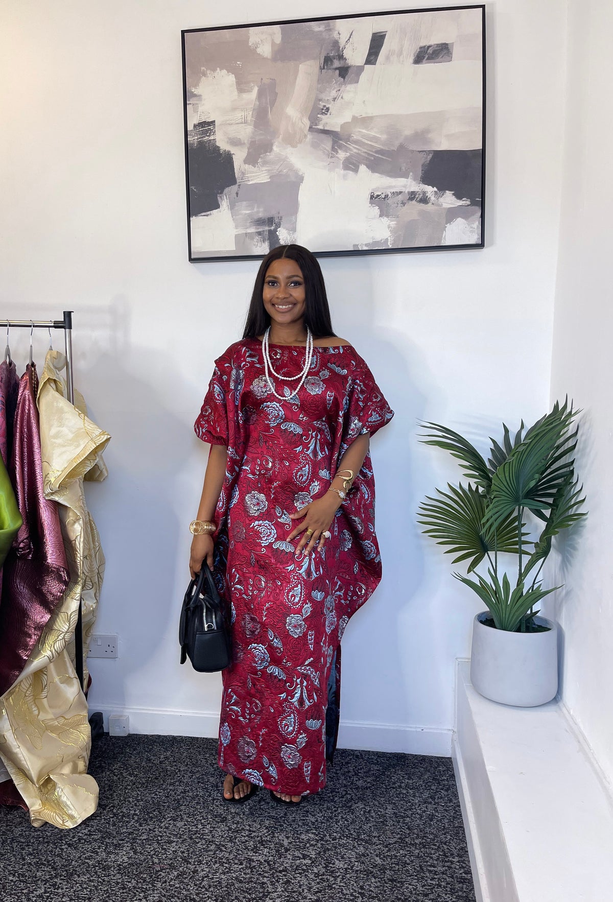 IFEDAYO BUBU RED & SILVER