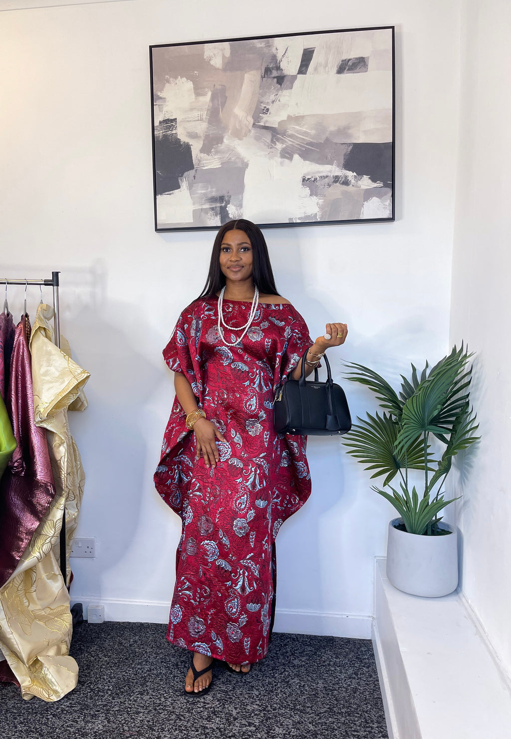 IFEDAYO BUBU RED & SILVER